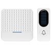 Solar Powered Waterproof Wireless Door Bell Smart Door Bell Chime 1 Button 1 Receiver