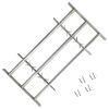 Adjustable Security Grille for Windows with 3 Crossbars 27.6"-41.3"