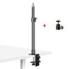 35.5-59.3cm Adjustable C-clamp Light Tripod Desktop Light Stand With 1/4" Ball Head Tabletop Bracket Stand For Camera, RingLight
