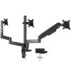 VEVOR Triple Monitor Mount, Supports 13"-27" Screens, Fully Adjustable Gas Spring Monitor Arm, Holds up to 20 lbs per Arm