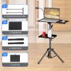 125cm projector tripod laptop tripod adjustable height 23 to 63&quot standing desk outdoor computer desk stand studio