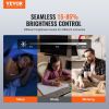 VEVOR 2PCS WiFi Smart Light Dimmer Switch, 100-250V AC Wi-Fi 2.4GHz, 15% to 85% Stepless Dimming LED Dimmable Smart Switch with Touch Panel