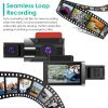 2K Car DVR 3 Channel Dash Cam Camcorder Camera Recorder with 140Â° Angle GPS WiFi Night Vision G-sensor Loop Recording Parking Monitor