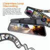 4K Car DVR 12in Dash Cam Camcorder Camera Recorder with 170Â° Angle Loop Recording Motion Detection Night Vision Voice Control APP Control G-sensor