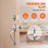 VEVOR Front Door Handle and Deadbolt Set, Satin Nickel Front Door Lock Set with Interior Knob, Adjustable Hole Spacing Single Cylinder Handleset