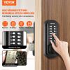VEVOR Mechanical Keyless Entry Door Lock, 14 Digit Keypad, Outdoor Gate Door Locks Set with Surface-mounted Latch, Water-proof Zinc Alloy