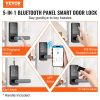 VEVOR Smart Lock, 5-in-1 Smart Door Knob, Fingerprint Deadbolt with App Control, Bluetooth Smart Lock, Keyless Entry Door Lock with Handle