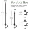 35.5-59.3cm Adjustable C-clamp Light Tripod Desktop Light Stand With 1/4" Ball Head Tabletop Bracket Stand For Camera, RingLight