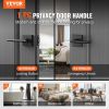 VEVOR Privacy Door Handle, 1 Pack Matte Black Door Lever, Left or Right Handing Reversible Lever with Keyless Lock, 45Â° Rotation to Open