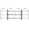 Adjustable Security Grille for Windows with 3 Crossbars 39.4"-59.1"