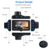 1080P Car DVR 3in Camera Dash Cam Camcorder Camera Recorder with 100Â° Angle Loop Recording Motion Detection