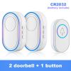 Wireless Doorbells 150M Remote Waterproof Door Bells 39 Door Bell Chimes for Home Apartments; 4 Volume Levels with LED
