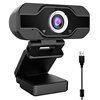 Cross border HD Webcam Online Video Live Online Course USB Drive free Computer Camera 1080P (colour: Black (surface shell without dot))