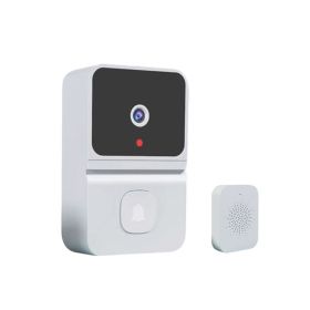 Smart Doorbell Wireless Video Doorbell Camera with 450P Night Vision (Type: Smart Doorbell, Color: White)