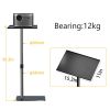 128cm/50Inch Floor Projector Support Stand Metal Holder Multi-angle Adjustable 360 PTZ Rotating Projector Bracket for Film Video