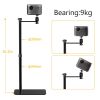 128cm/50Inch Floor Projector Support Stand Metal Holder Multi-angle Adjustable 360 PTZ Rotating Projector Bracket for Film Video