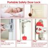 Anti-theft Door Stopper Portable Hotel Door Lock for Safety Home Latch